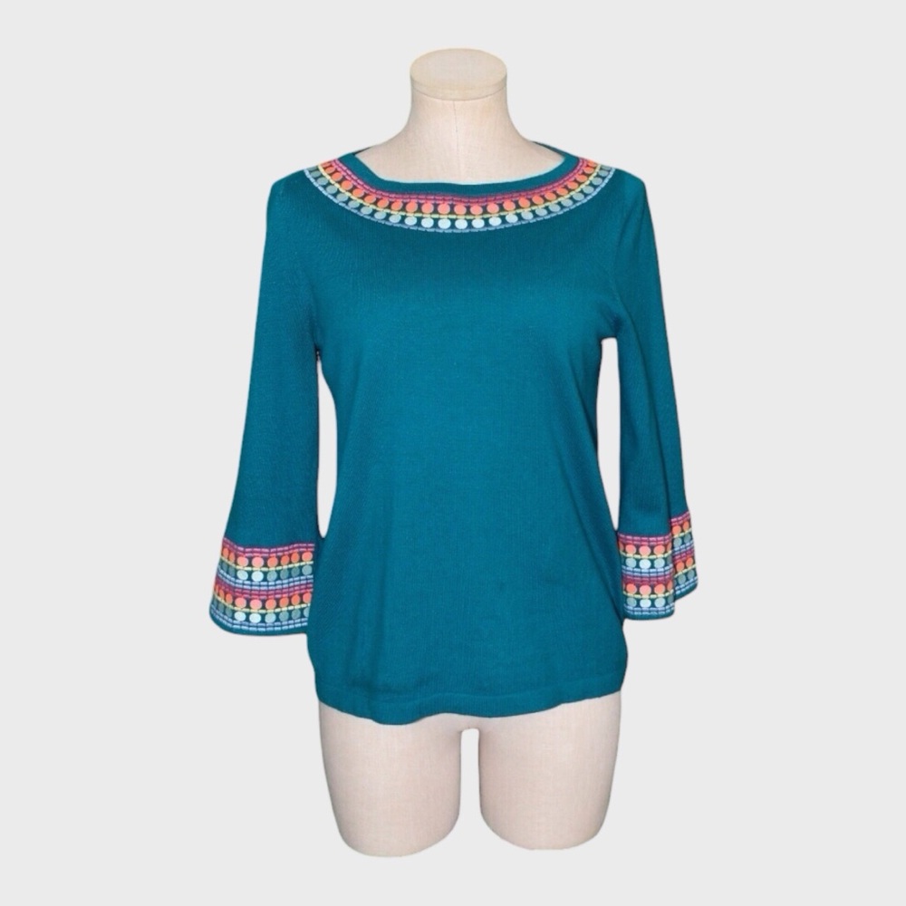 Boden Monmouth Cotton Embroidered Jumper Sweater